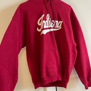 University of Indiana red hoodie size large